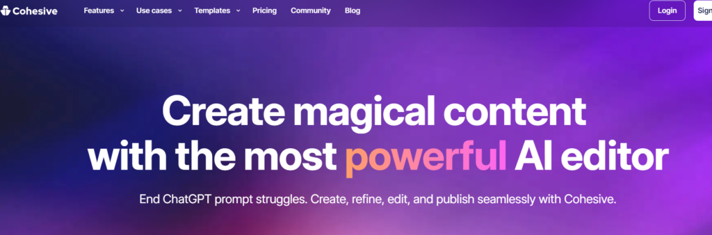Create magical content with the most powerful AI editor