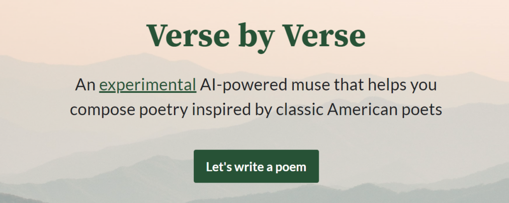 compose poetry inspired by classic American poets