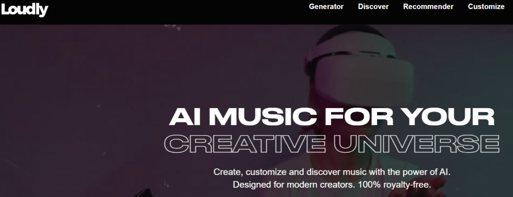 Create, customize and discover music with the power of AI