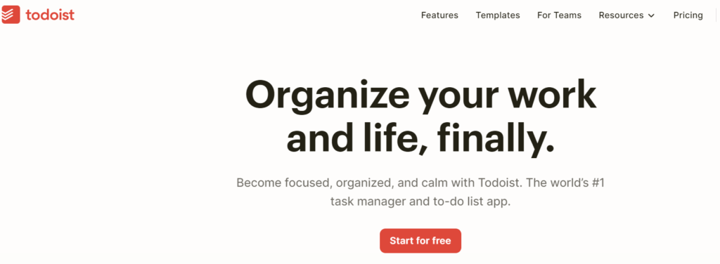 Become focused, organized, and calm with Todoist